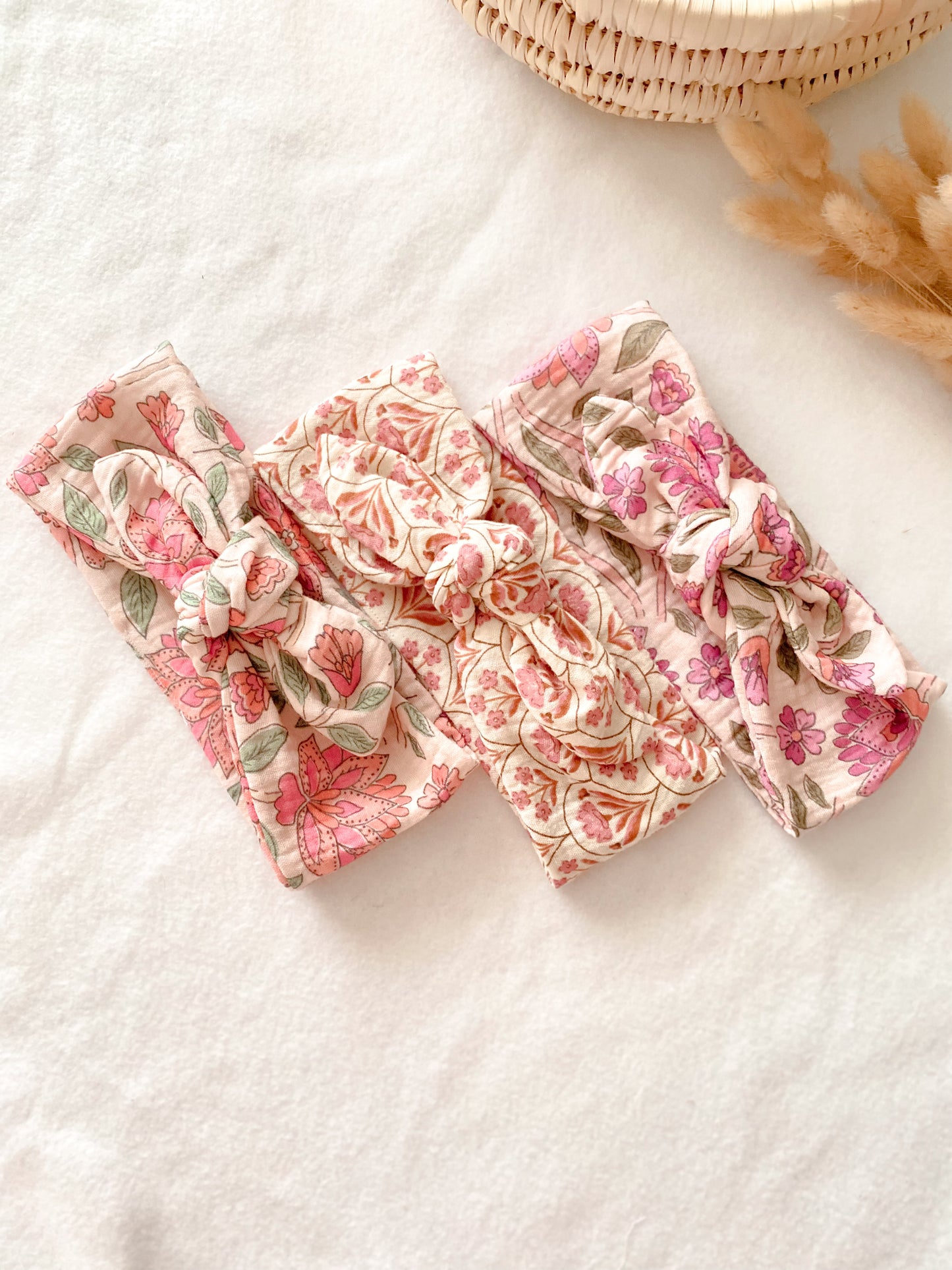 Bandeau cheveux / headband en gaze de coton