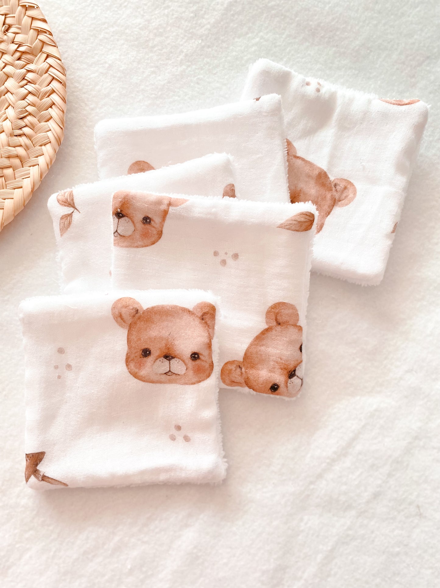Lot de 5 cotons oursons
