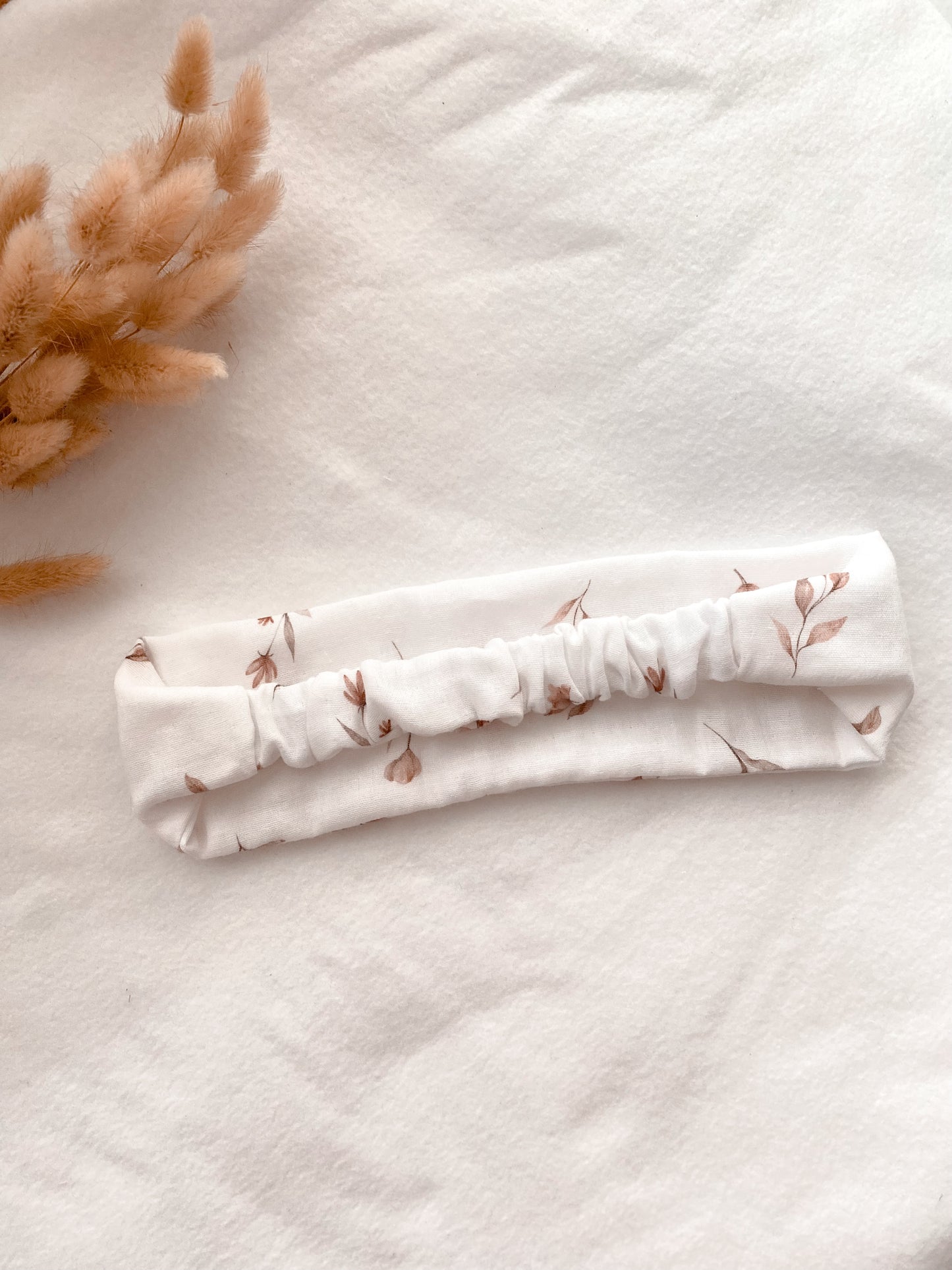 Bandeau élastique femme feuillage