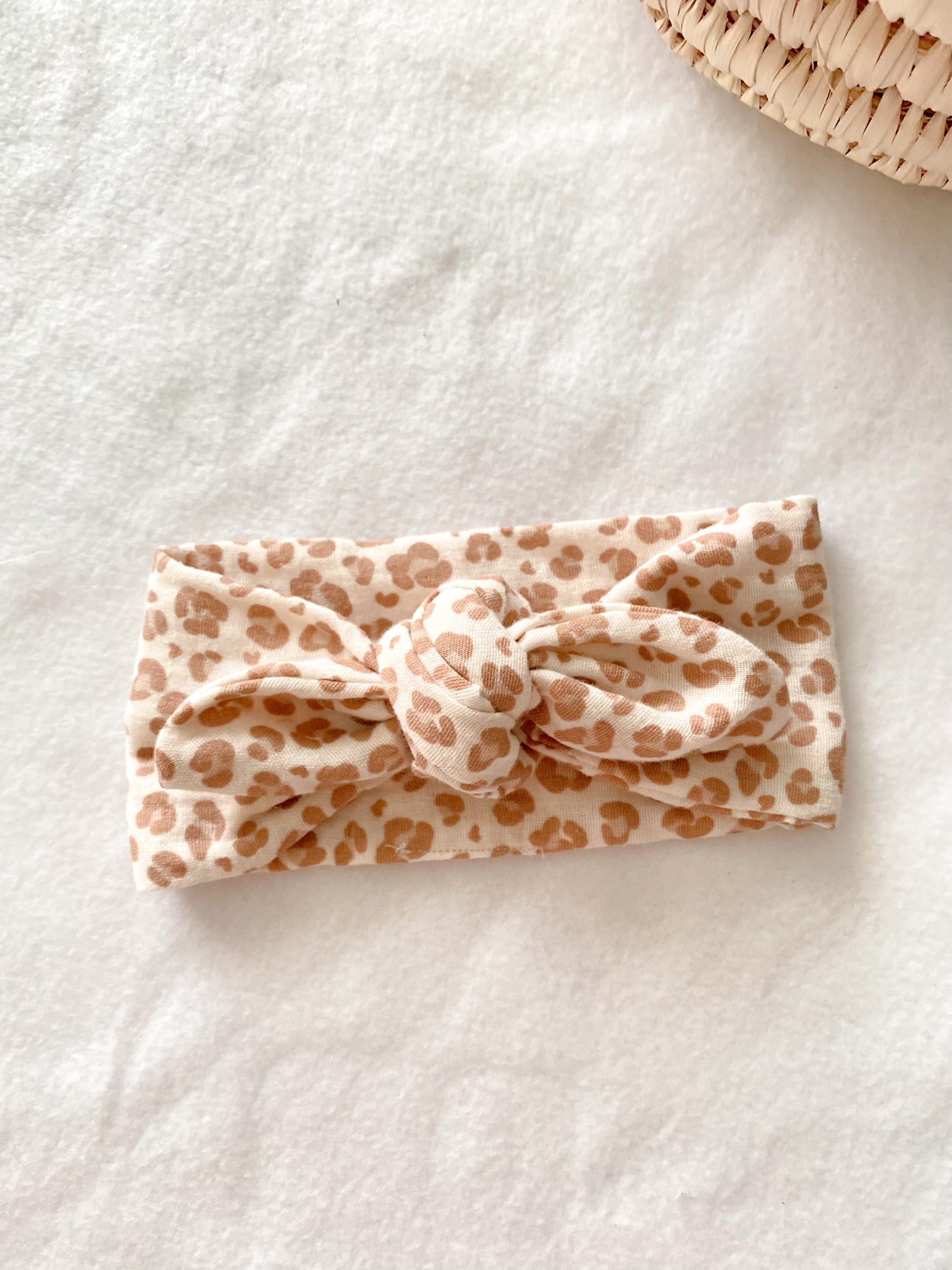 Bandeau cheveux / headband en gaze de coton