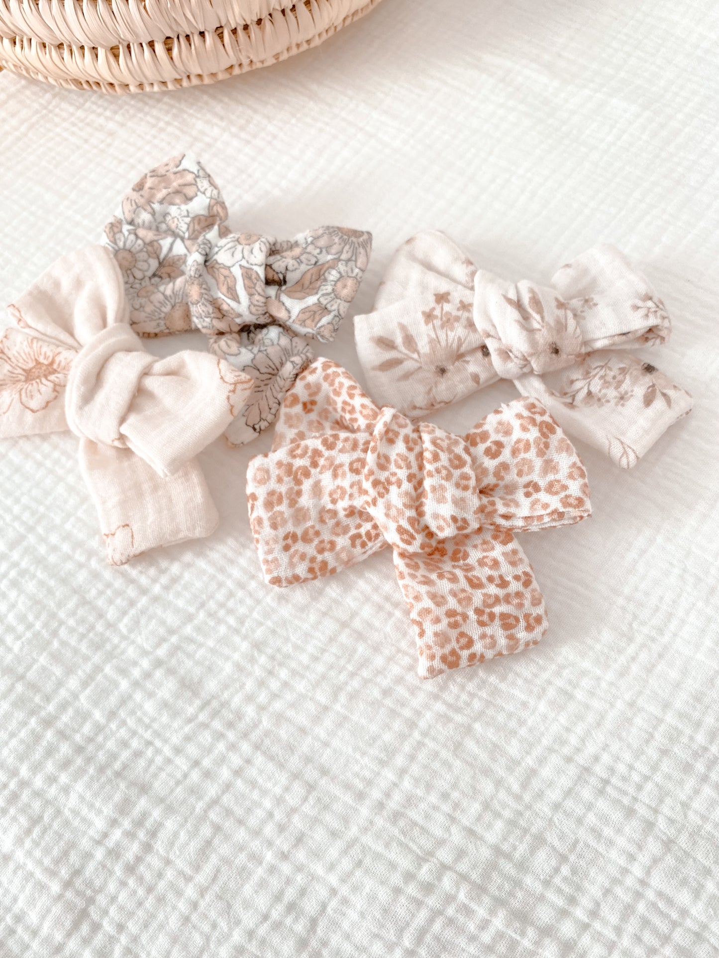 Barrette à cheveux gaze de coton