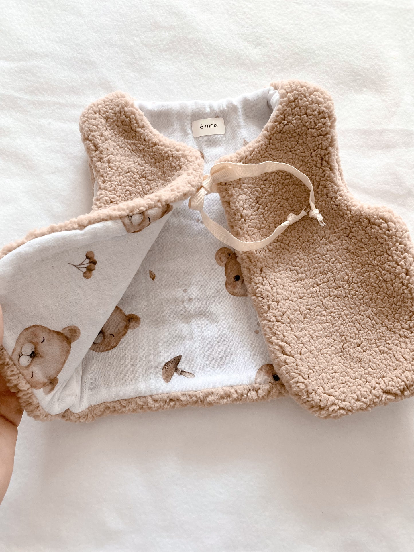 Gilet berger ourson 6 mois