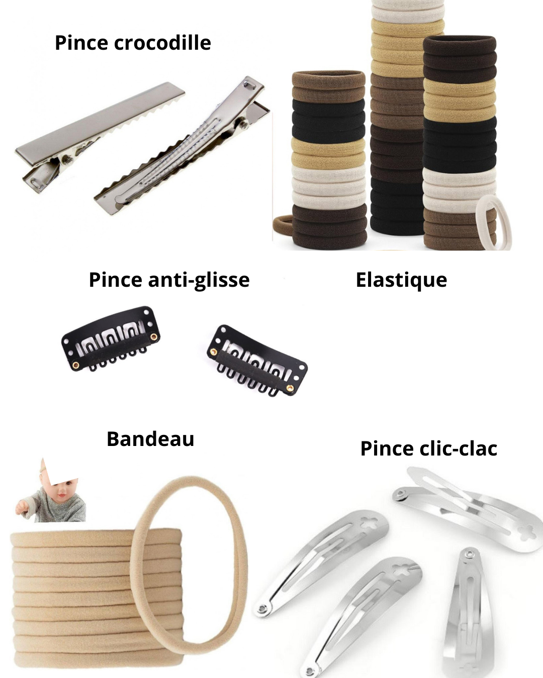 Barrette ou chouchou ou bandeau indy