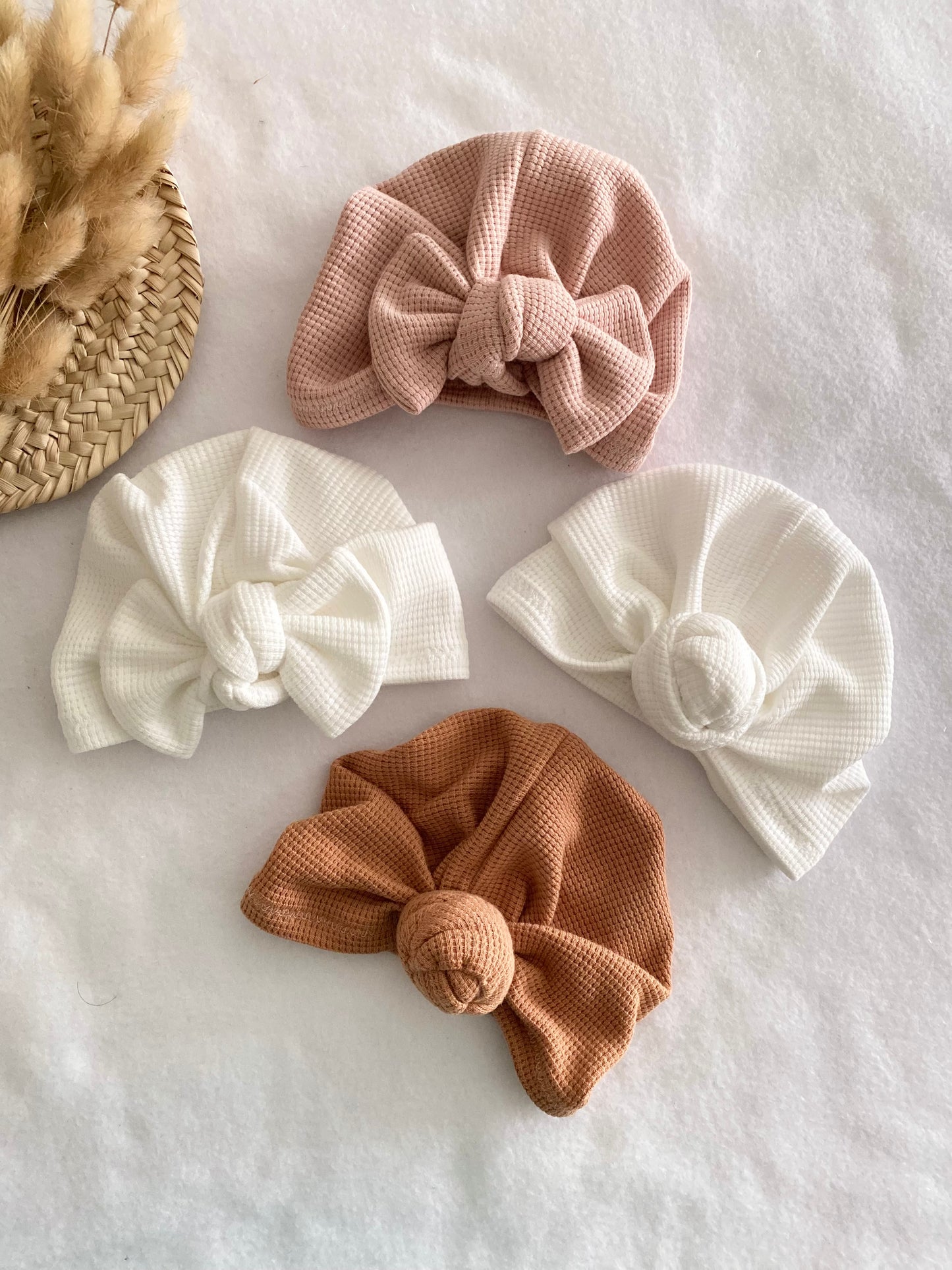 Turban bébé / enfant en nid d’abeille