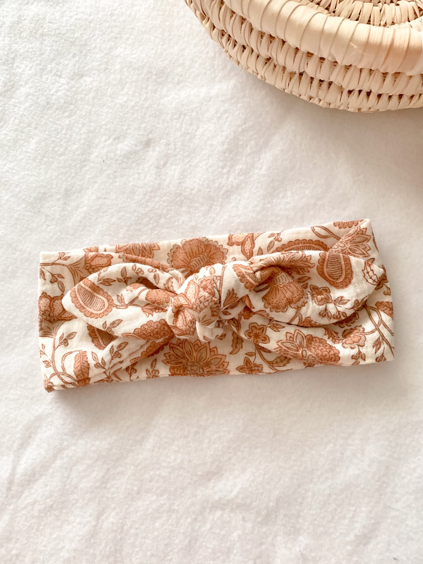 Bandeau cheveux / headband en gaze de coton