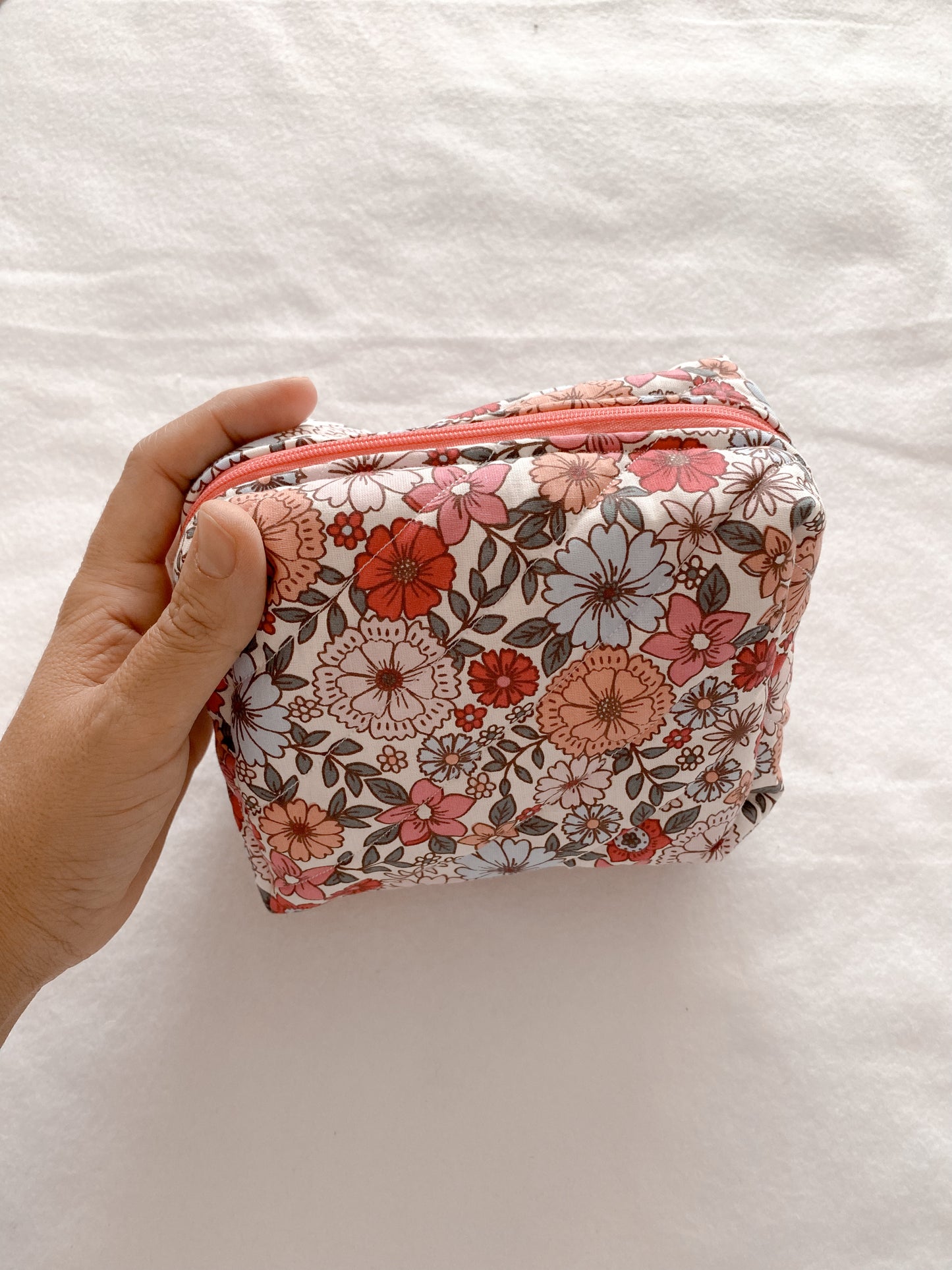 Trousse matelassé Flowers