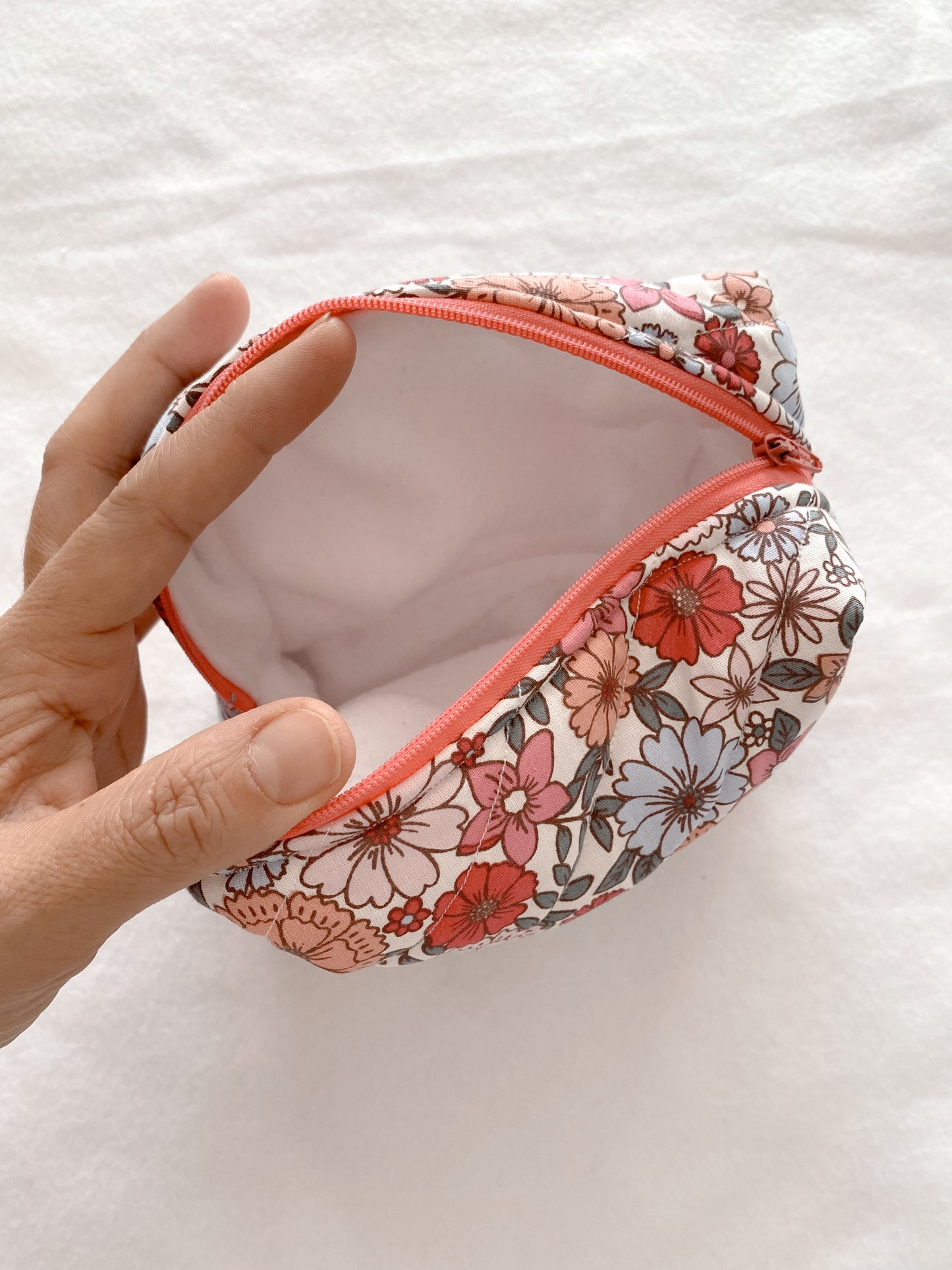 Trousse matelassé Flowers