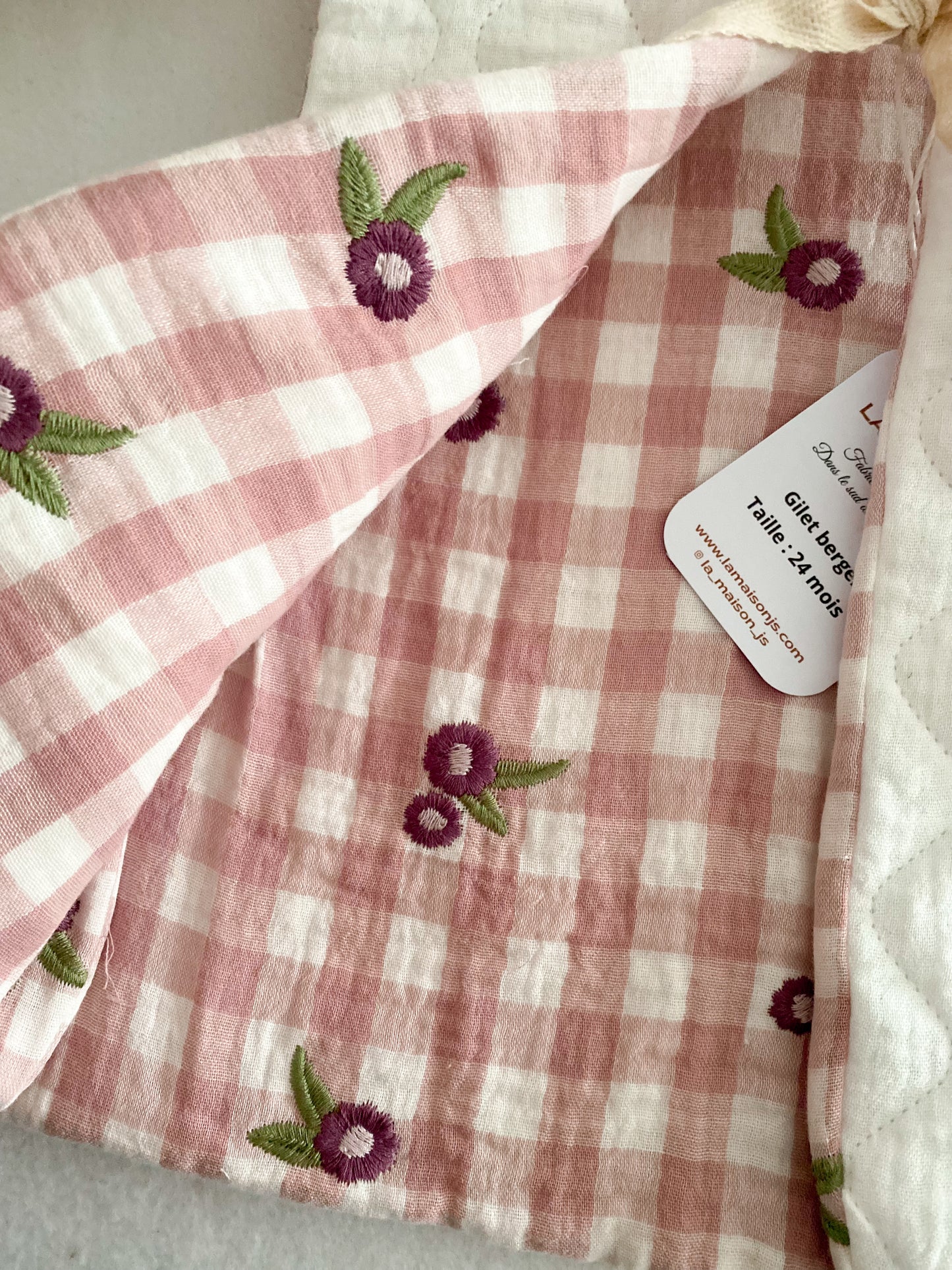 Gilet Berger Enfant – Veste Sans Manches Chaude et Douce - Gilet matelassé