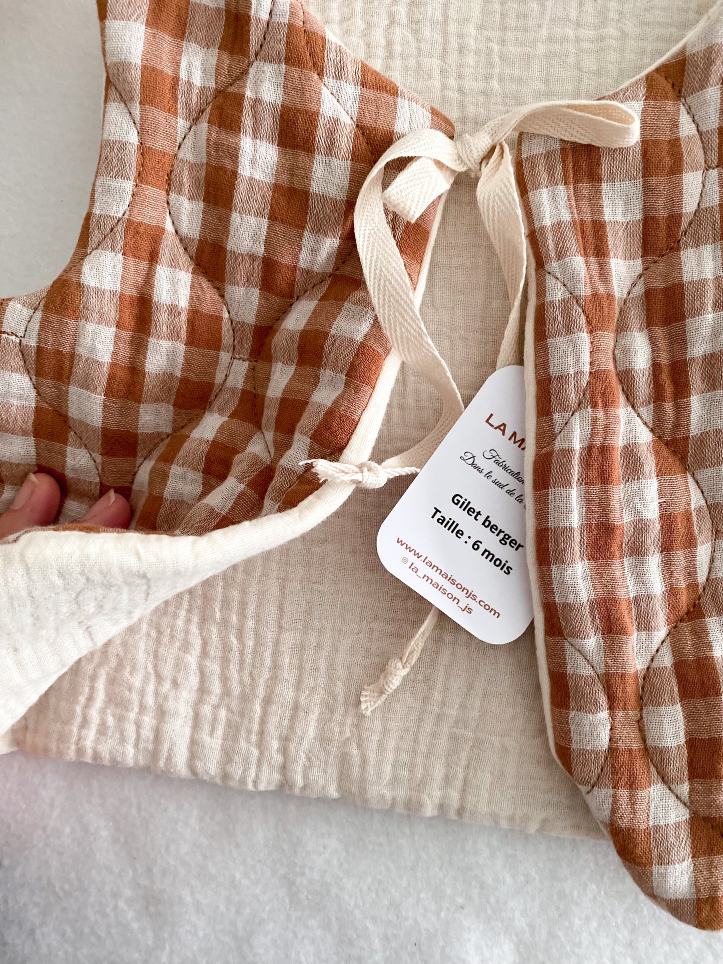 Gilet Berger Enfant – Veste Sans Manches Chaude et Douce - Gilet matelassé