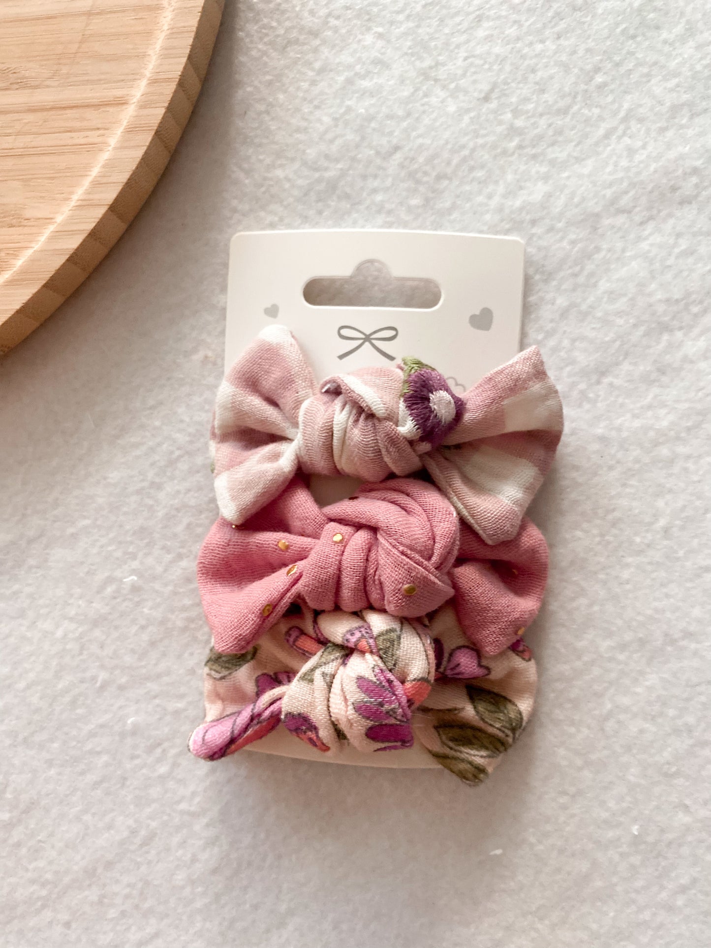 Trio des barrettes violetine
