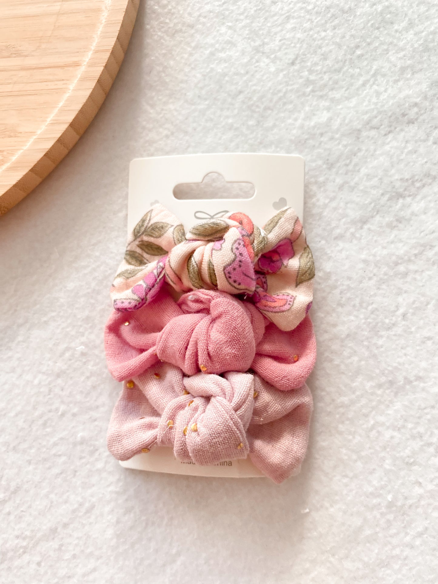 Trio des barrettes rosy