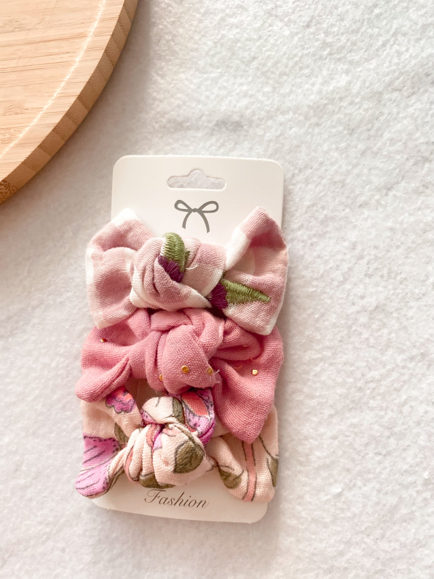 Trio des barrettes rosy