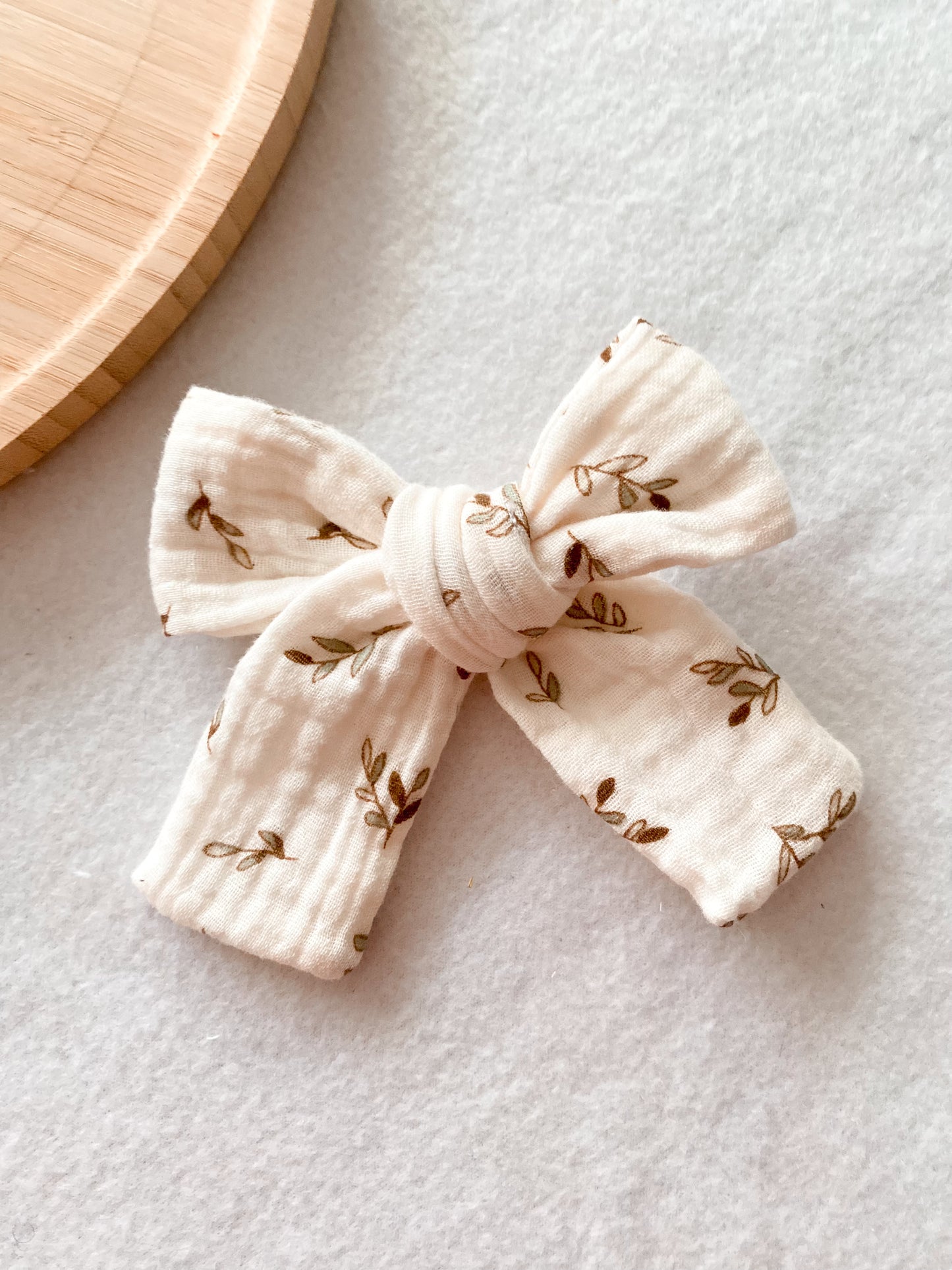Noeud olivette pour barrette ou chouchou