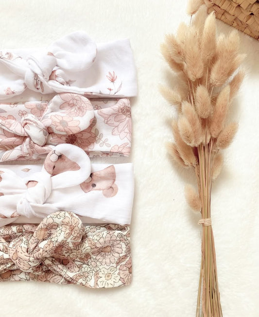 Bandeau cheveux / headband en gaze de coton