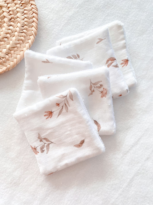 Lot de 5 cotons feuillage