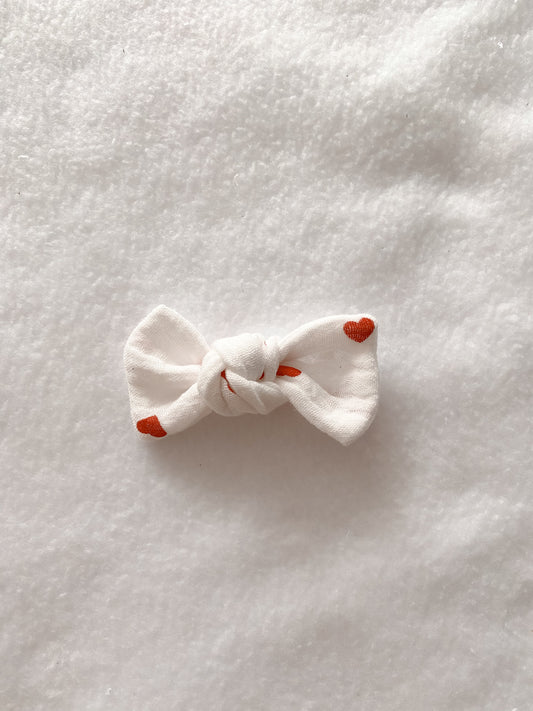 Barrette cœur rouge