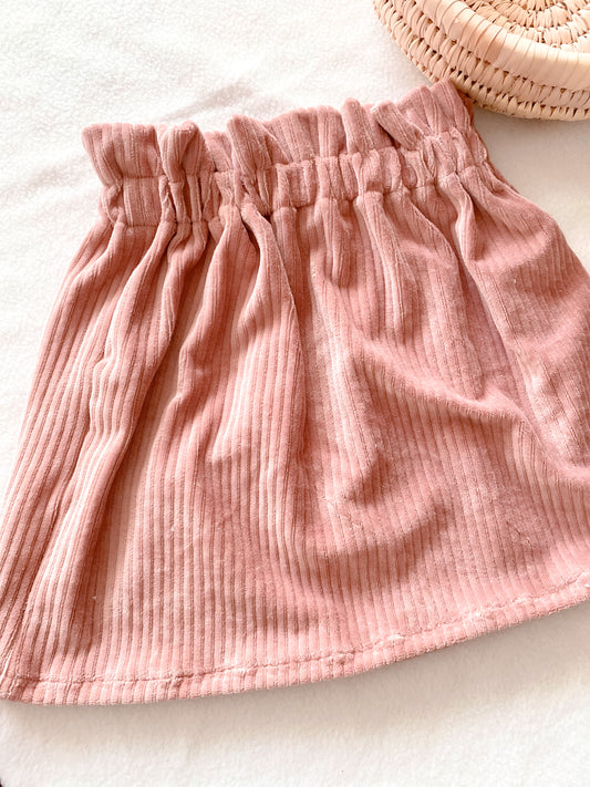Jupe velour côtelé