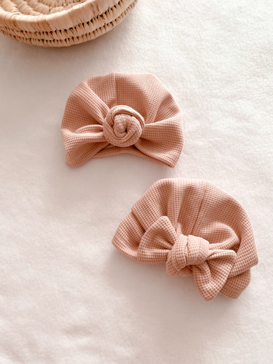 Turban bébé / enfant nid d’abeille