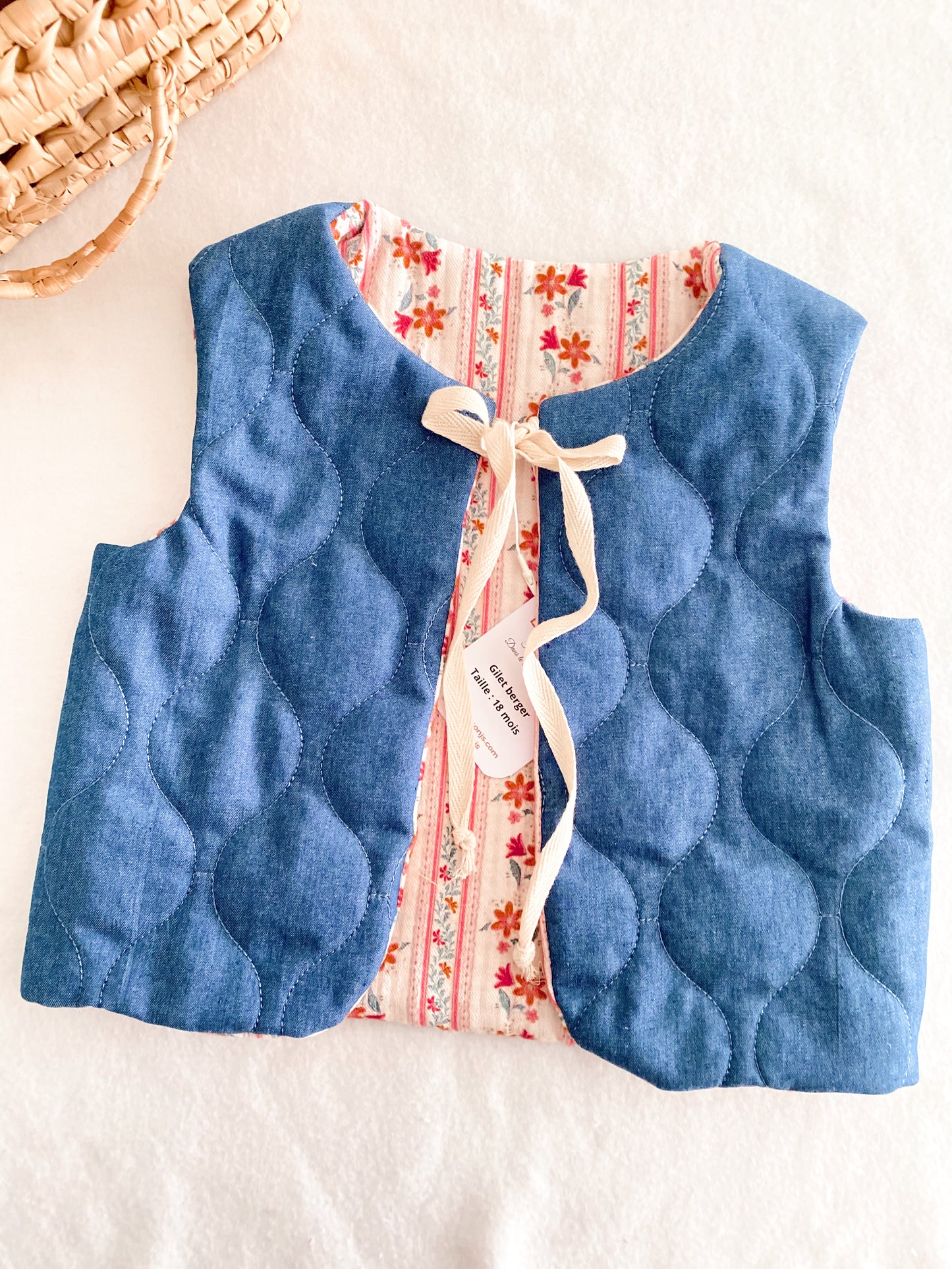 Gilet Berger Enfant – Veste Sans Manches Chaude et Douce - Gilet matelassé