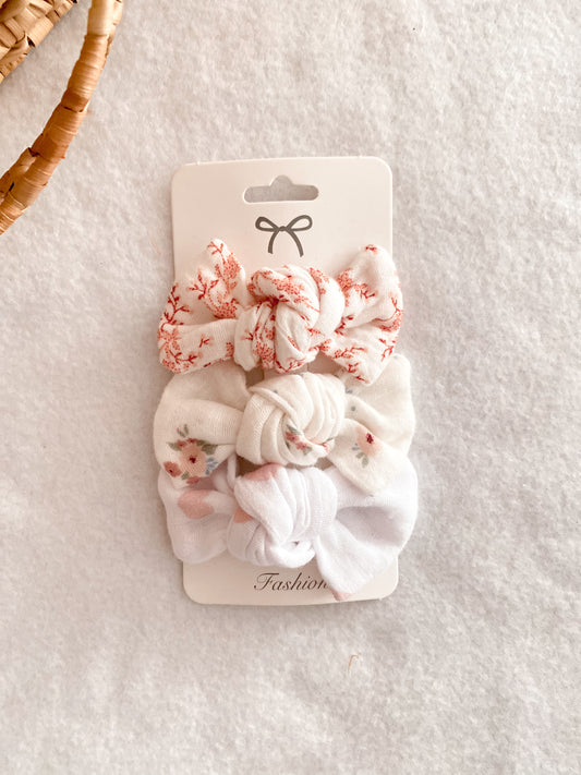 Trio de barrettes enfants - set barrettes assorties - trio barrettes douceurs
