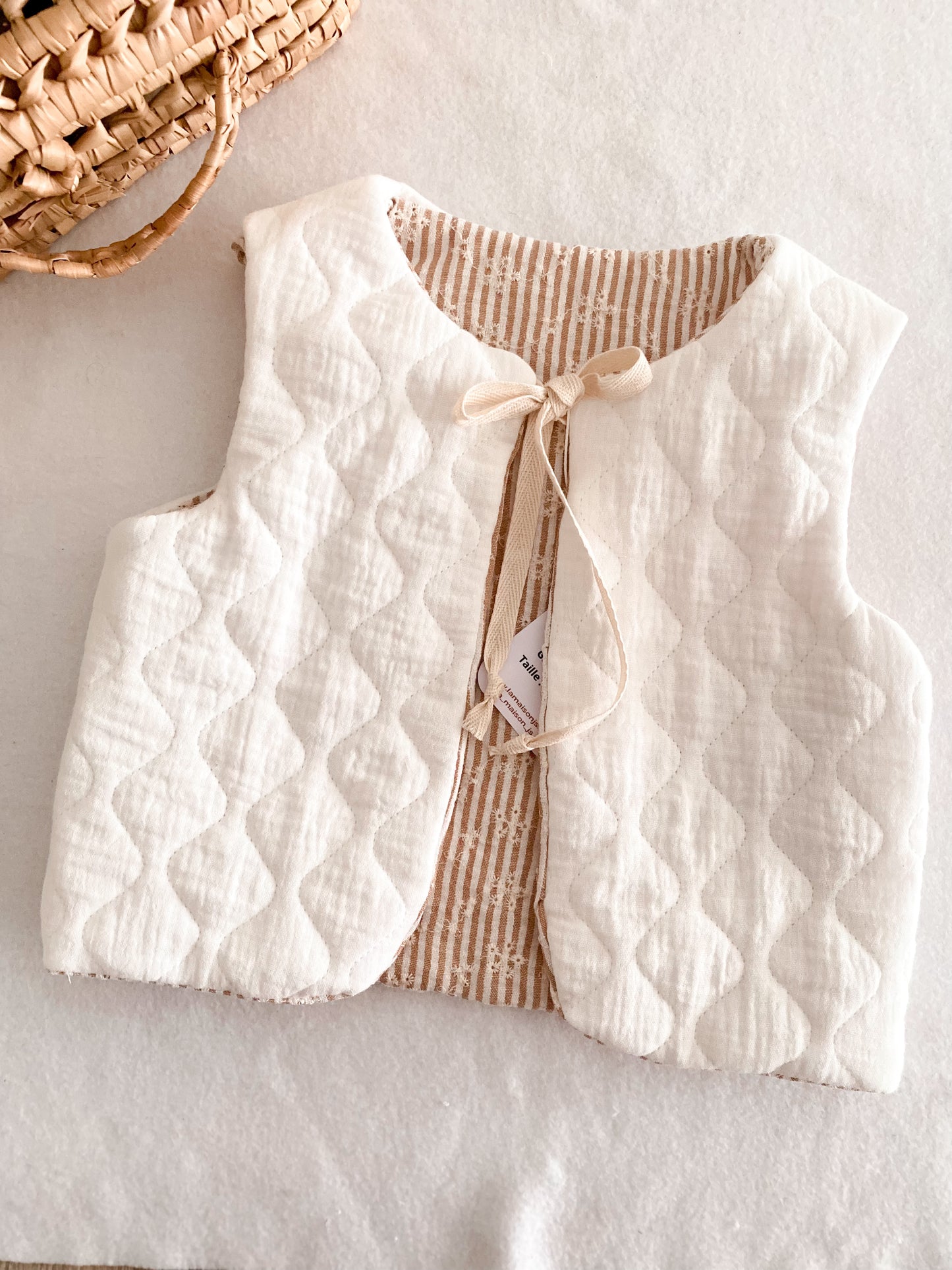 Gilet Berger Enfant – Veste Sans Manches Chaude et Douce - Gilet matelassé
