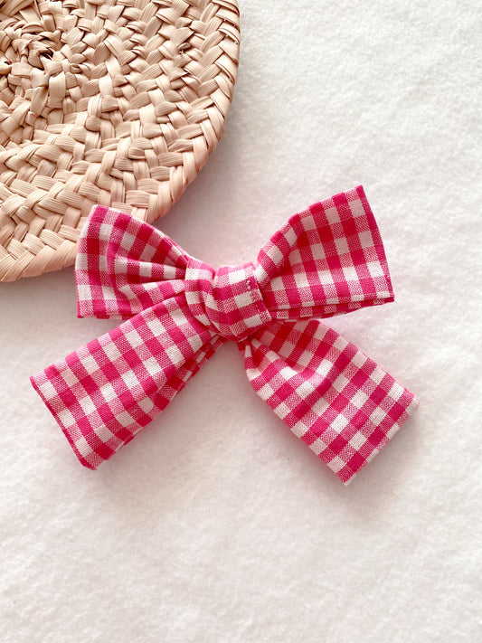 Barrette ou chouchou ou bandeau vichy vintage