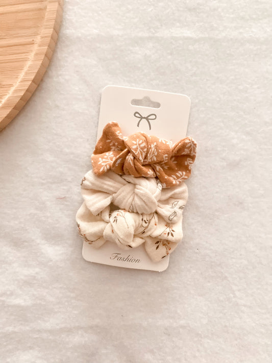 Trio de barrettes enfants - set barrettes assorties - trio barrettes Ema