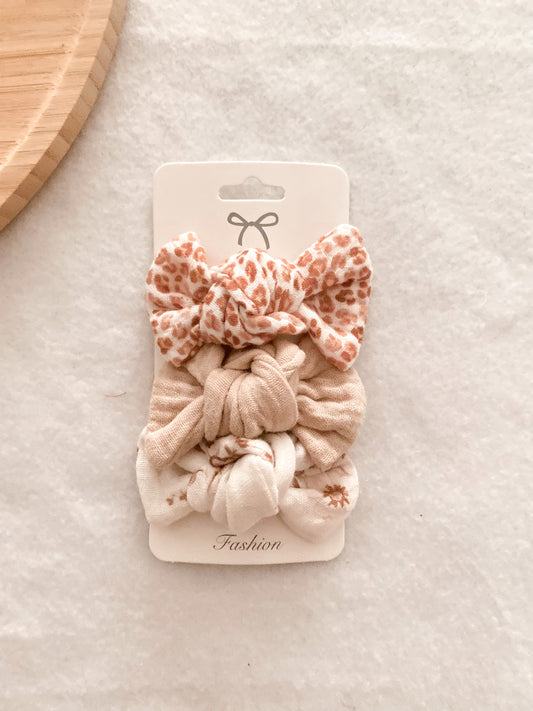 Trio de barrettes enfants - set barrettes assorties - trio barrettes Graou