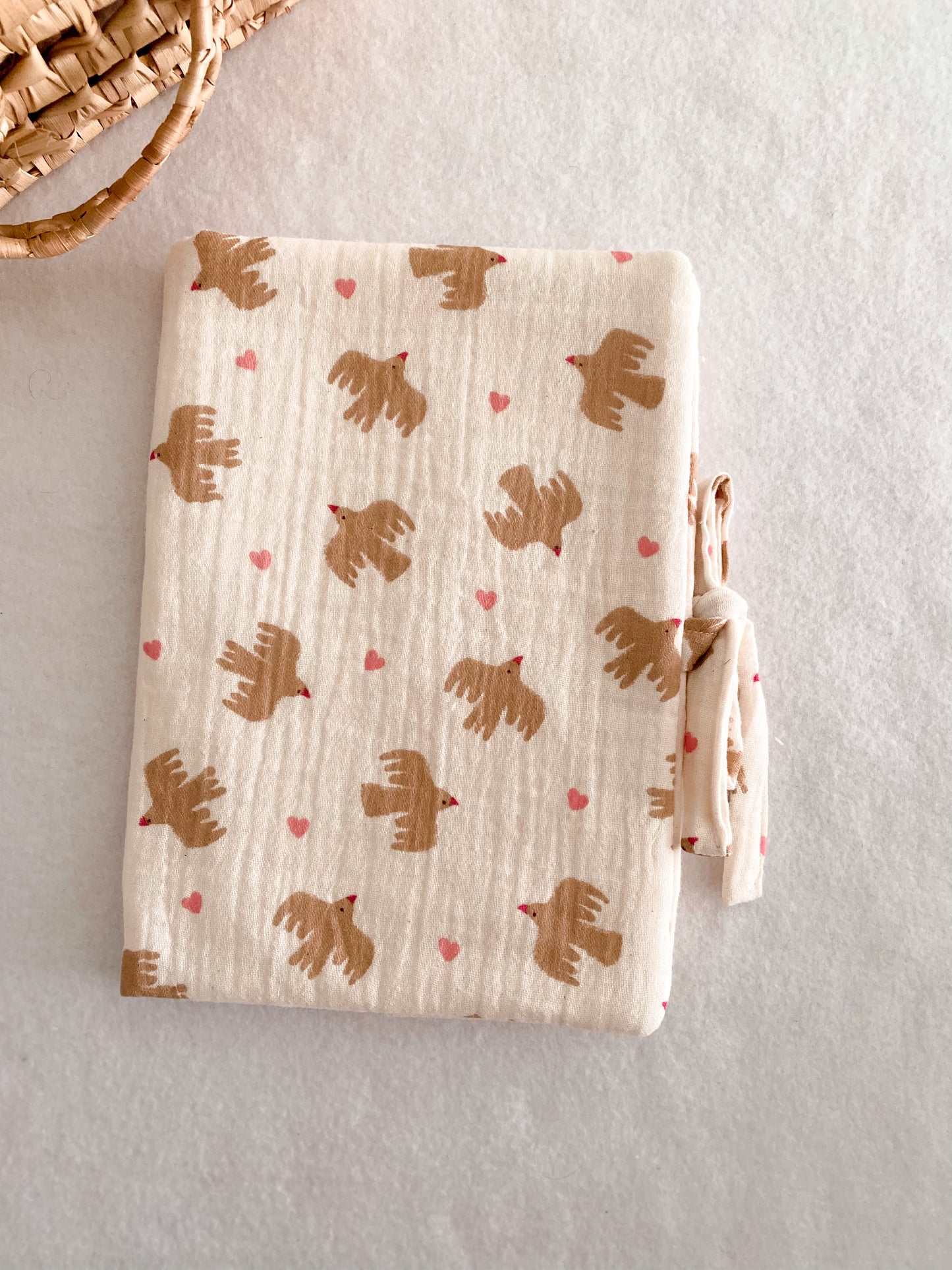 Protège Carnet de Santé Birds - protège carnet de santé Bébé Personnalisé Prénom Fait Main – Cadeau Naissance
