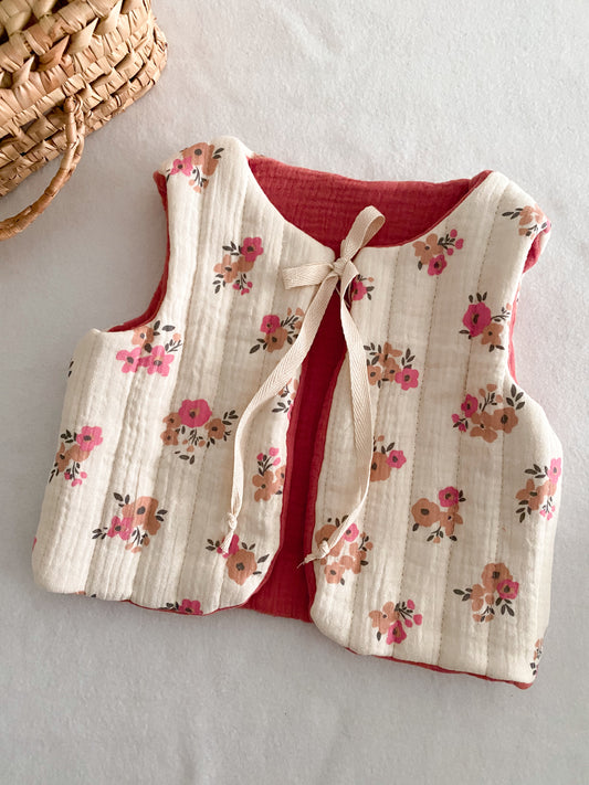 Gilet Berger Enfant – Veste Sans Manches Chaude et Douce - Gilet matelassé