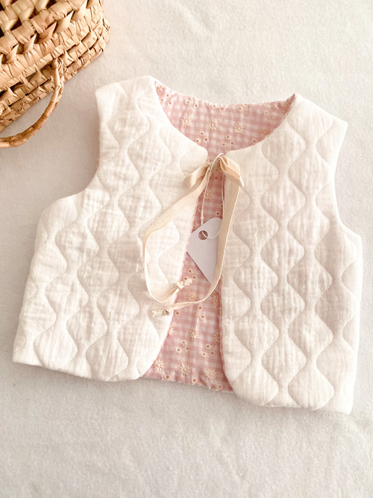 Gilet Berger Enfant – Veste Sans Manches Chaude et Douce - Gilet matelassé