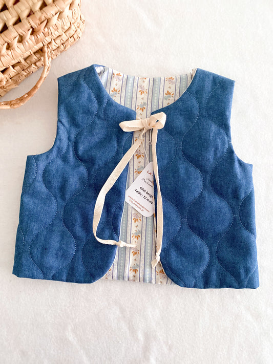 Gilet Berger Enfant – Veste Sans Manches Chaude et Douce - Gilet matelassé