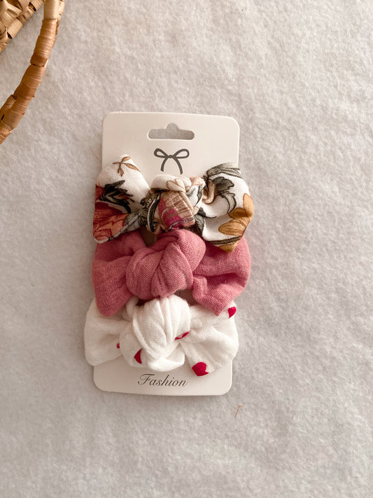 Trio de barrettes enfants - set de 3 barrettes assorties - trio barrettes vintage