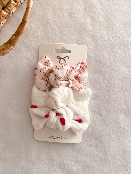 Trio de barrettes enfant - set de 3 barrettes assorties - trio barrette Livia