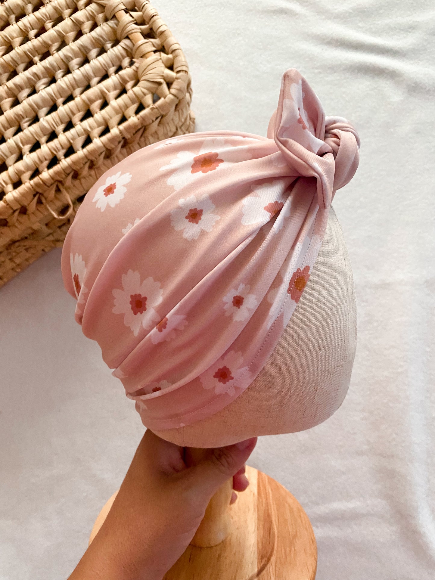 Turban de bain Anti-UV UPF 50+ - turban daisy