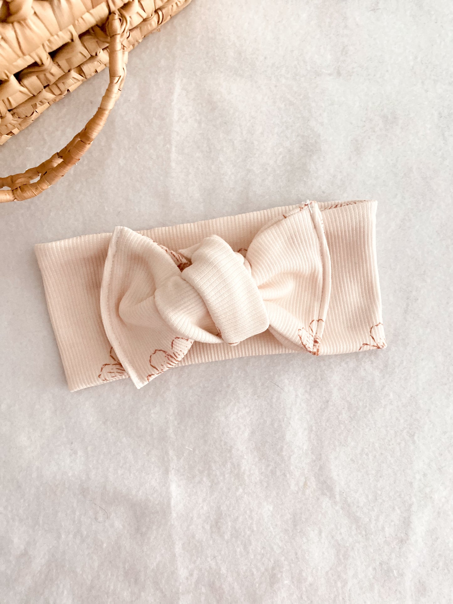 Bandeau Bébé Fille - bandeau Jersey Côtelé Daisy