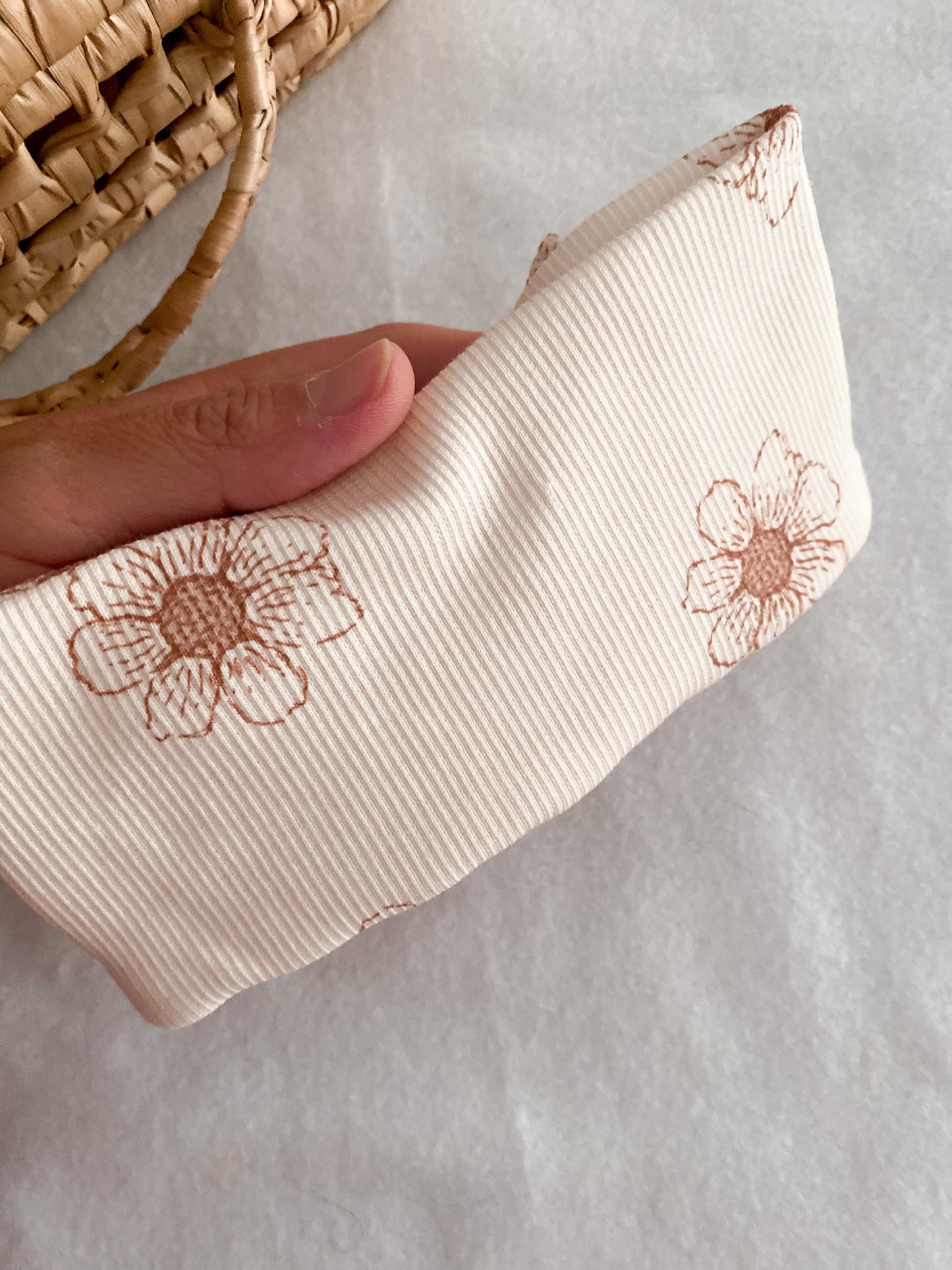 Bandeau Bébé Fille - bandeau Jersey Côtelé Daisy