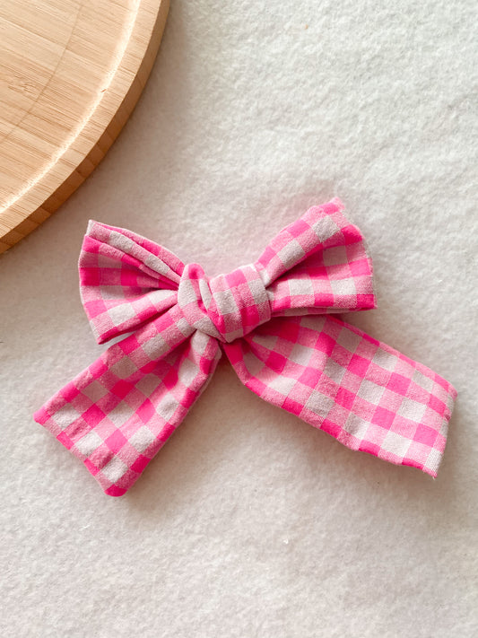 Noeud fluo pour barrette ou chouchou