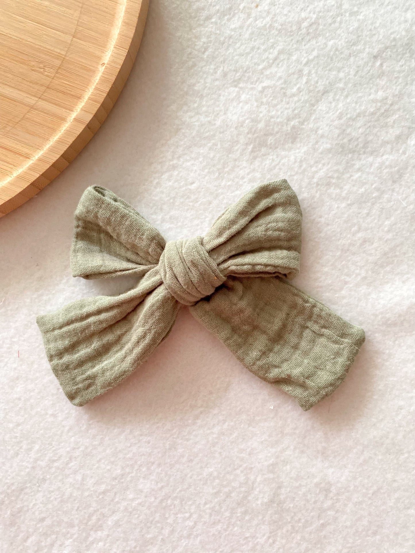 Noeud sauge pour barrette ou chouchou