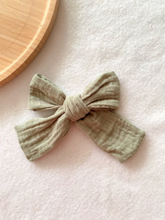 Noeud sauge pour barrette ou chouchou