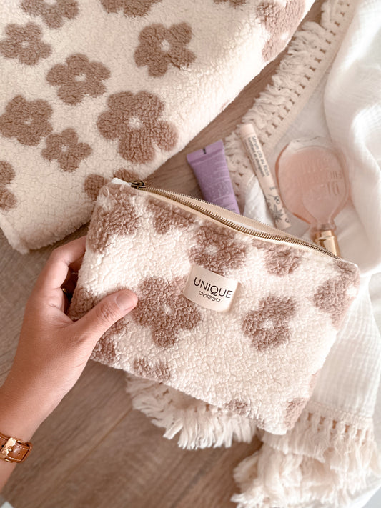 Pochette moumoute Daisy ecru