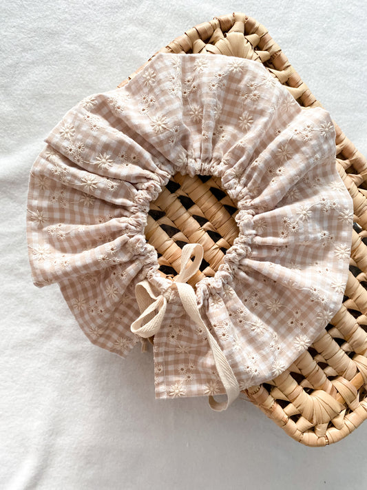 Col volanté Vanille / col amovible