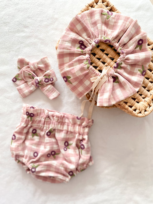 Boomer violette - Bébé en Double Gaze de Coton OEKO-TEX
